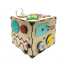 Развивающая игрушка Бизикуб Temple Group TG200172 23х23х23 см Бежевый