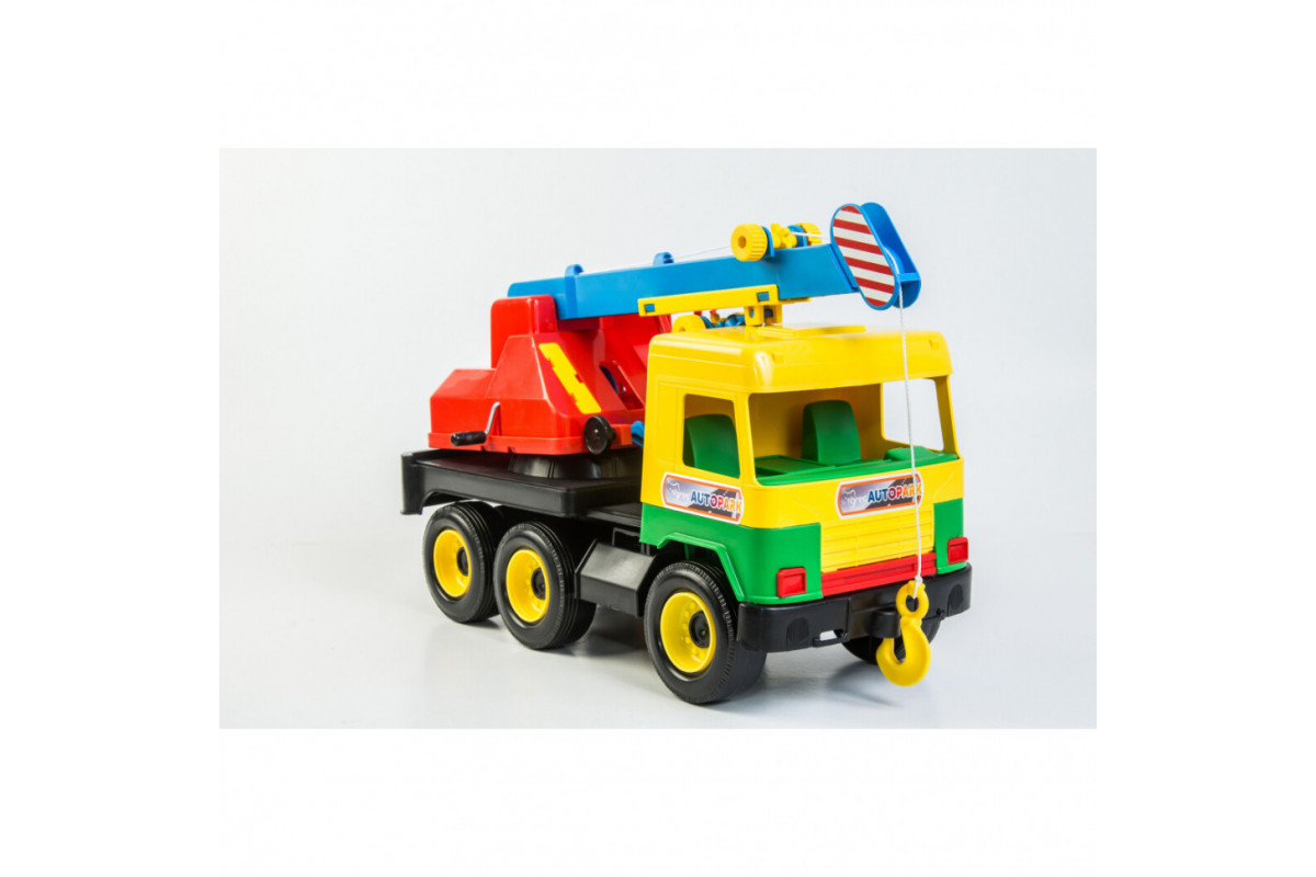 Игрушечный автокран "Middle truck" 39226 с выдвижной стрелой