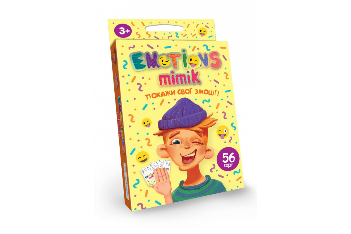 Карточная игра "Emotions Mimik" EM-01-01U на укр. языке