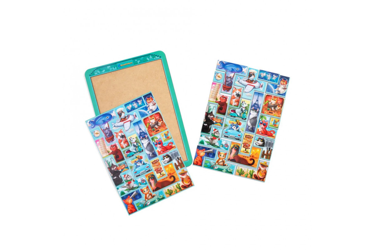 Деревянный сортер "Тетрис большой - Котики" (ПСД125) PSD125