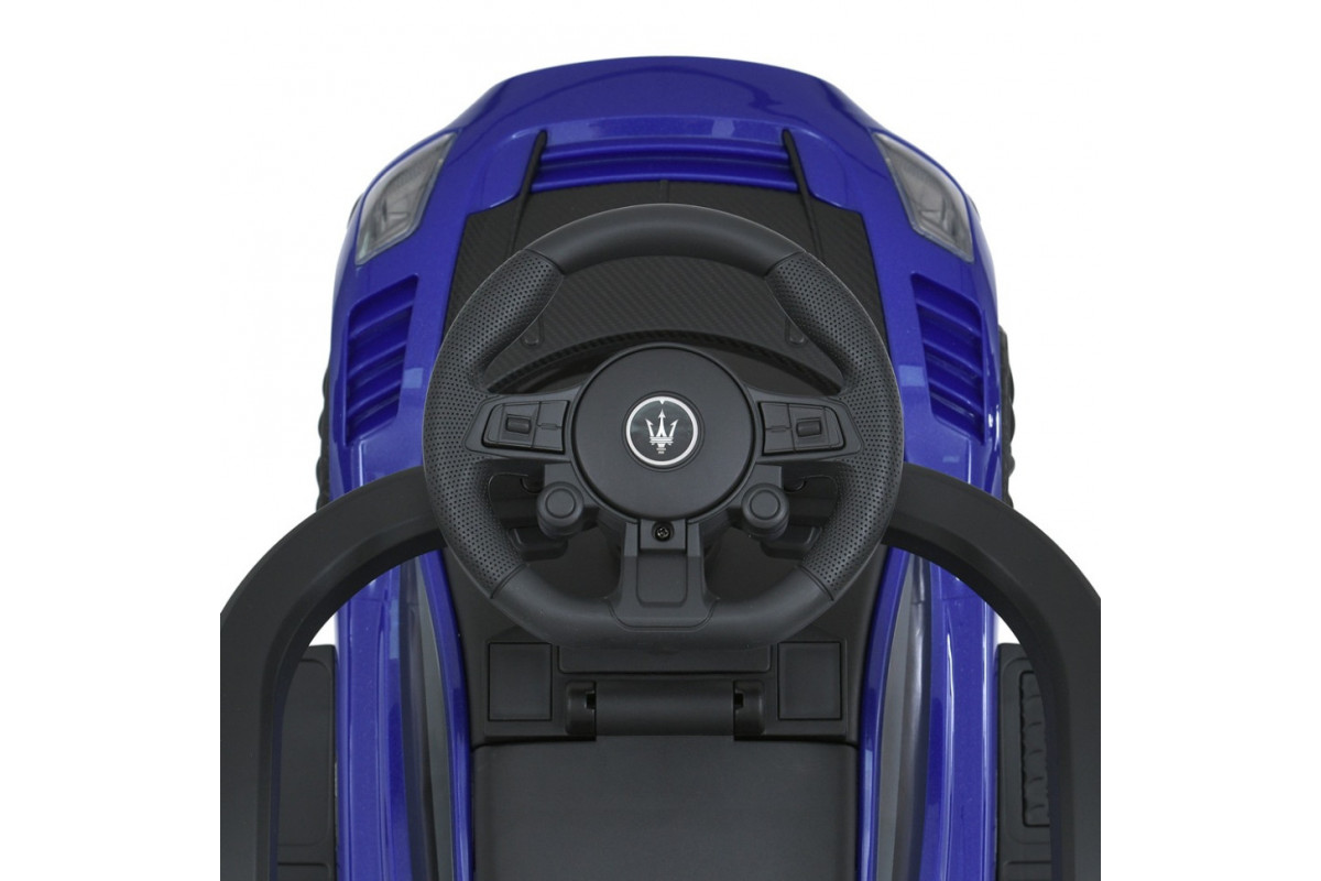 Детская каталка-толокар 2 в 1 M 5106-4 синий, с родителькой ручкой