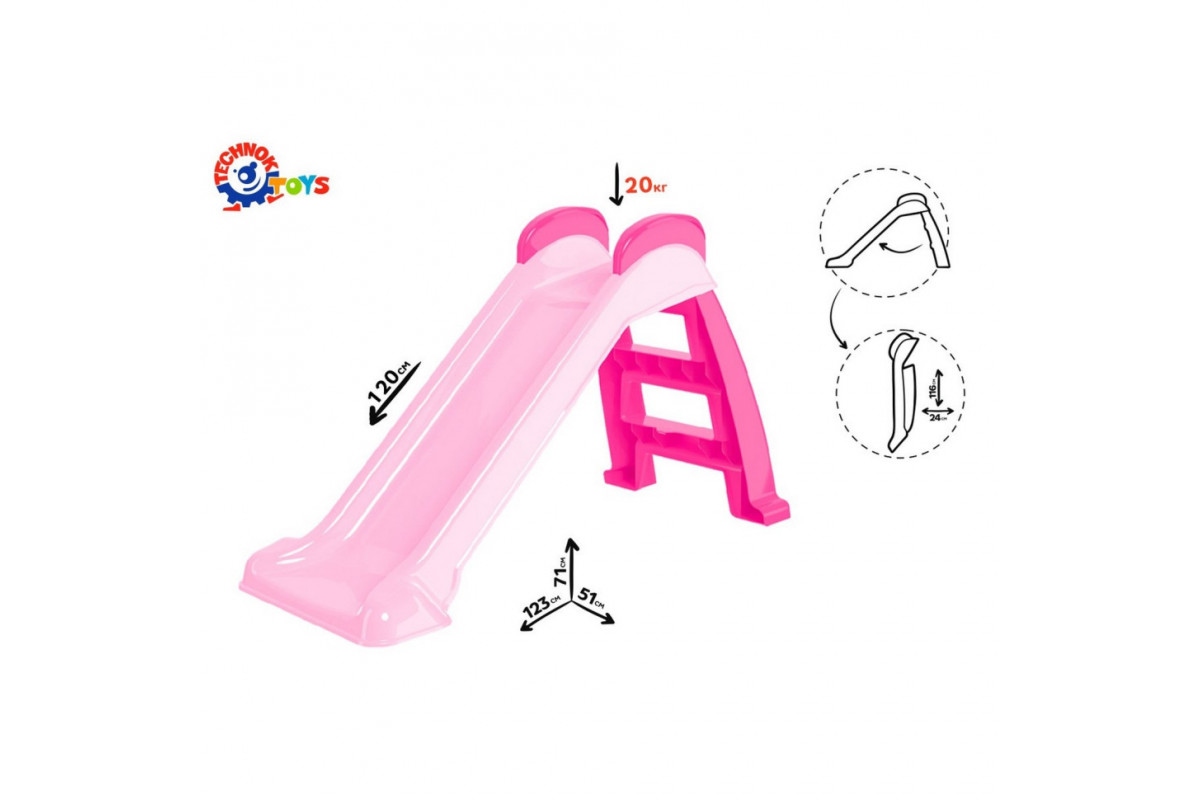 Дитяча " Гірка"  ТехноК 8041TXK довжина спуску 120 см