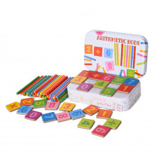 Деревянная игрушка Набор первоклассника MD 1887 цифры, знаки, числительные палочки