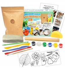 Детский глиняный набор для творчества GL-001 природная глина 0.5 кг