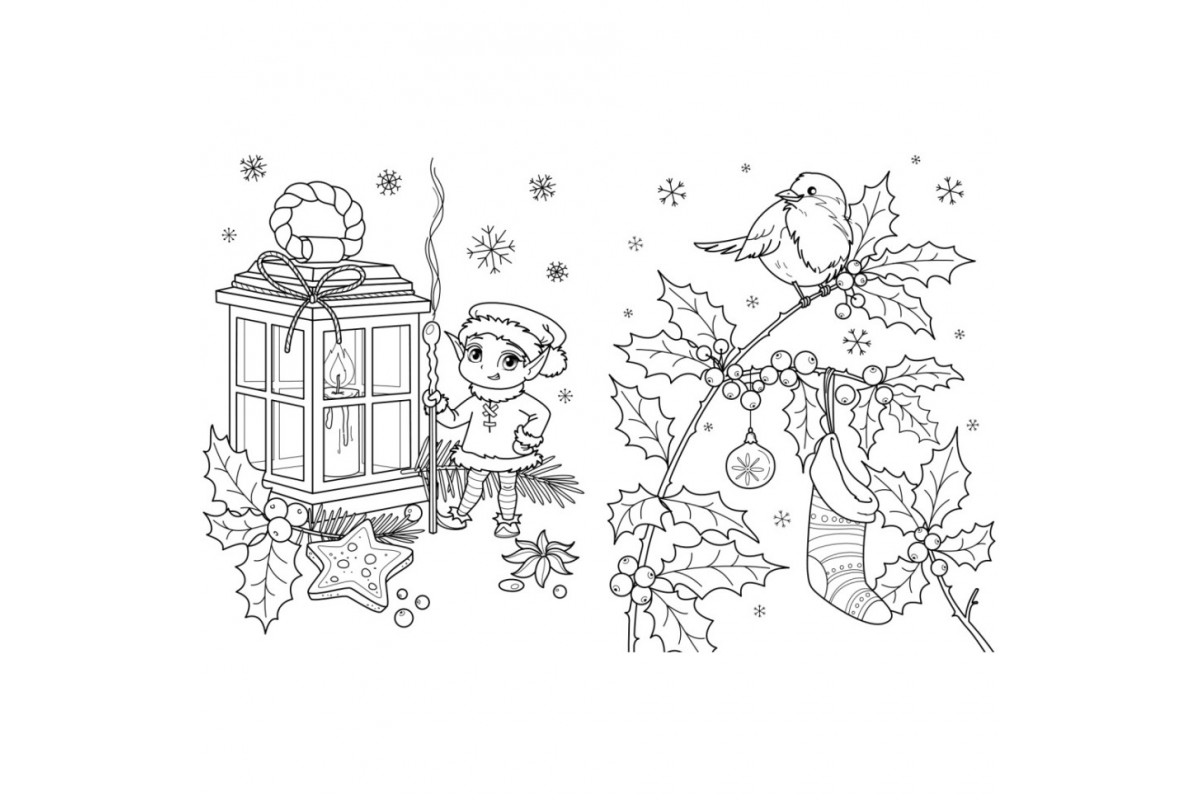 Велика книга розмальовок Різдво 1736023, 64 сторінки
