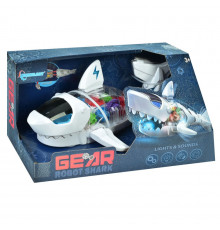 Інтерактивна іграшка "Робот Акула" S-2A(White) білий, музика, світло, рухливі деталі, їздить