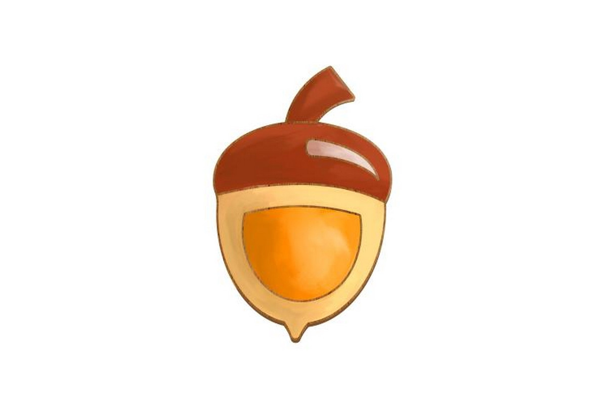 Заготовка броши для раскрашивания "Маленький желудь" FDZB-106