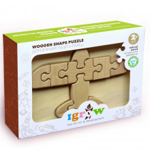 Деревянный пазл "Самолет" Igrow IGT-002 в рамке