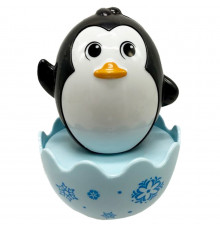 Детская неваляшка "Пингвинчик" 657-55(Black) 7,5 см, погремушка