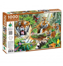 Пазл класичний "Тигри на відпочинку" 83552, 1000 елементів