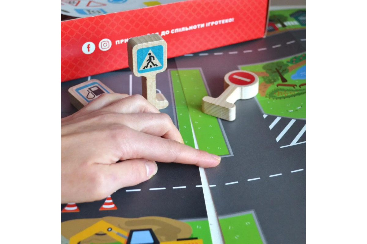 Детская игра учебно-познавательная  "Дорожные знаки" Igroteco 900149