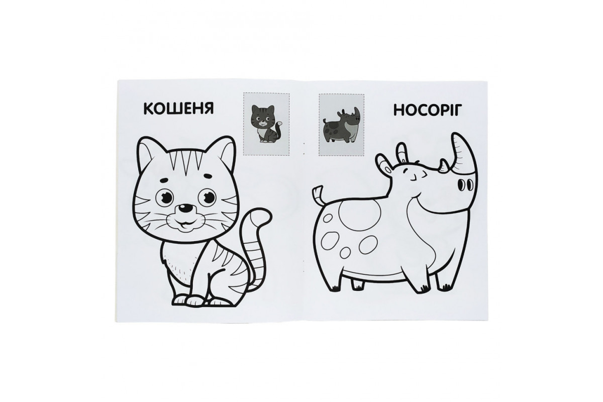 Разрисовка детская "Наклей и разрисуй. Кот" Книжковий хмарочос 403693