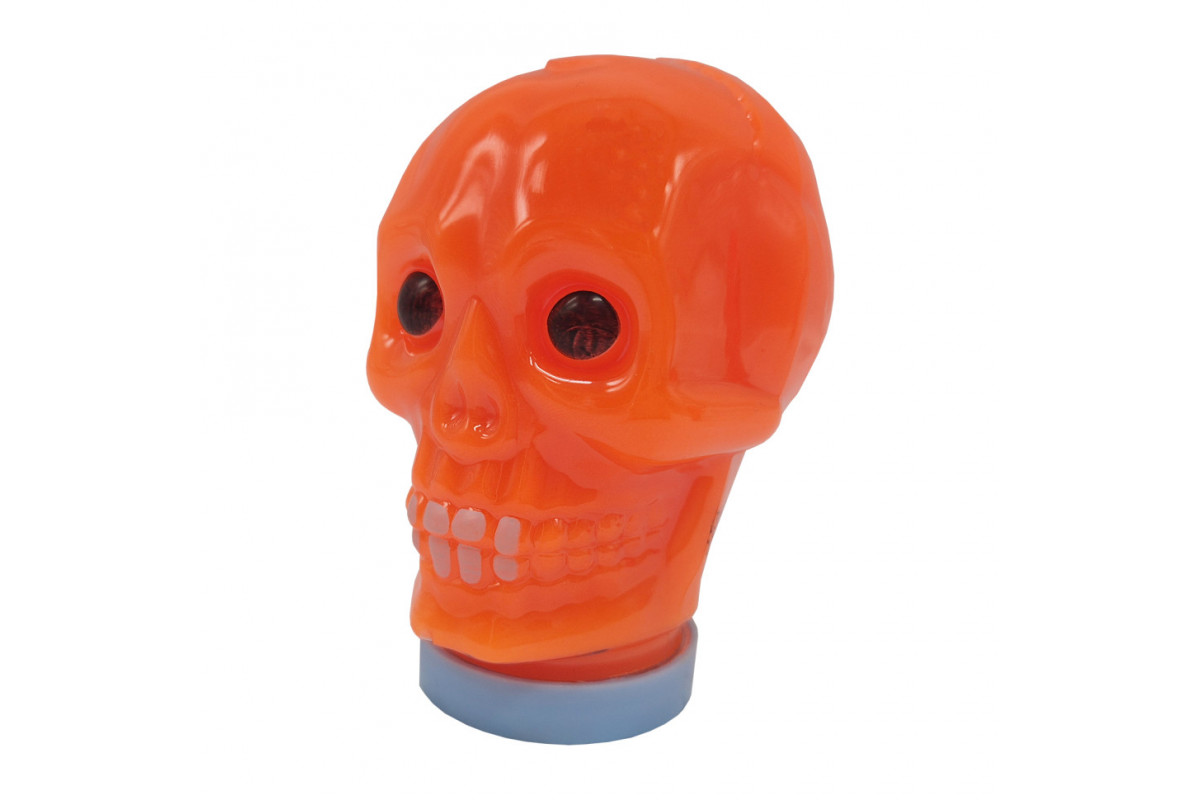 Дитячий антистрес-слайм Череп Skull 80174, 100 мл Помаранчевий
