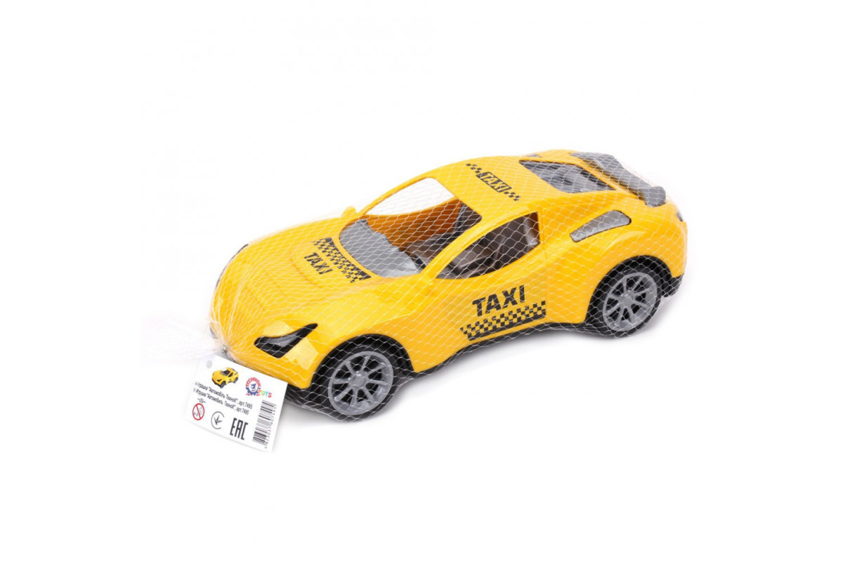 Дитяча іграшка "Таксі спорткар" 7495TXK сітка, жовтий