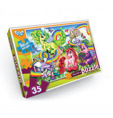 Мягкие пазлы "Единорог и панда" S35-10-03, 35 элементов