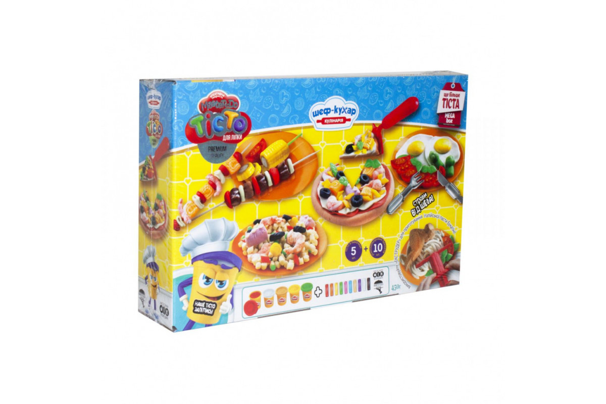 Набор для творчества "Тесто для лепки" Master Do" Шеф-повар Пицца большая TMD-09-01U с инструментами