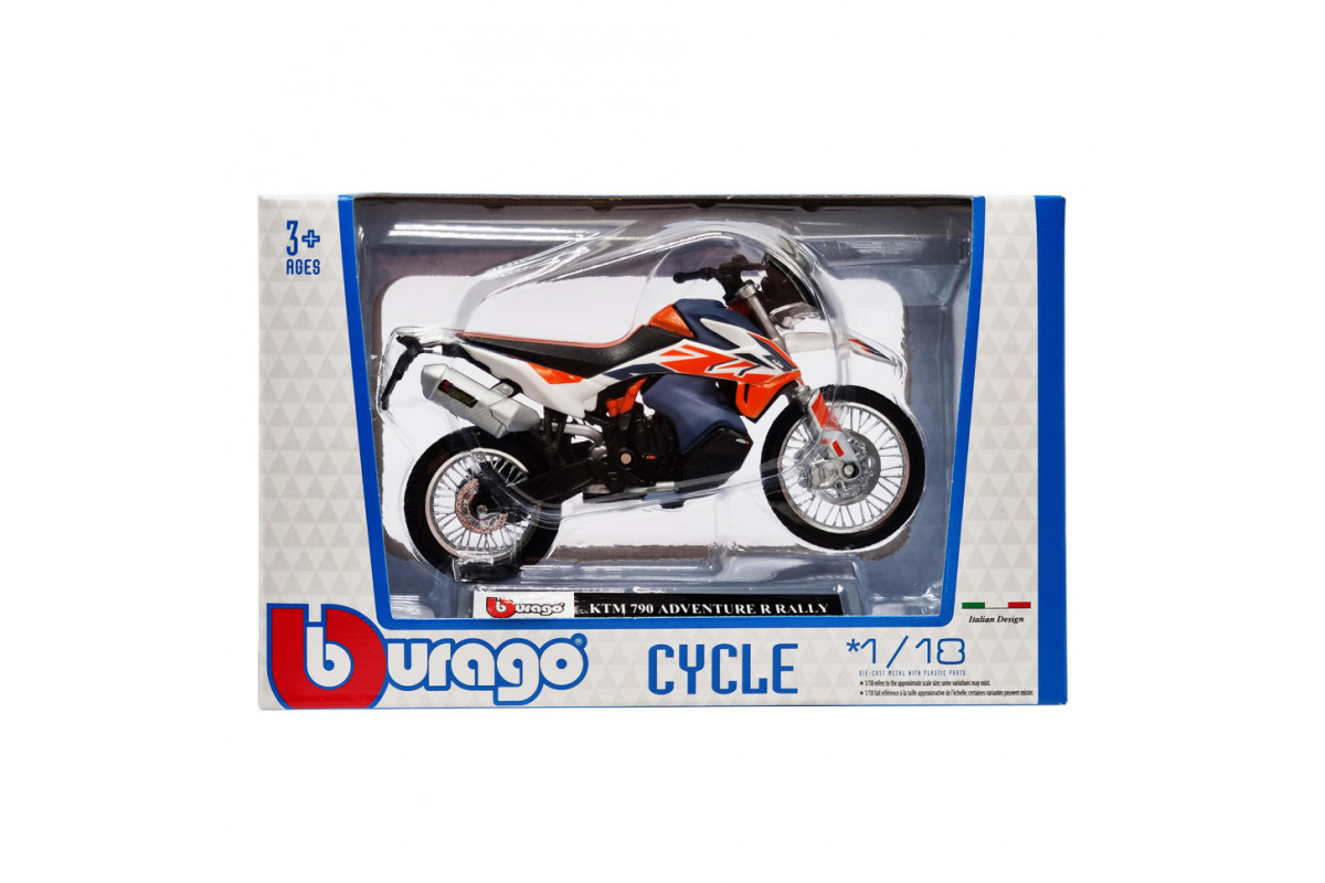 Детская модель Мотоцикла "KTM 790 ADVENTURE R RALLY" Bburago 18-51030-2 масштаб 1:18