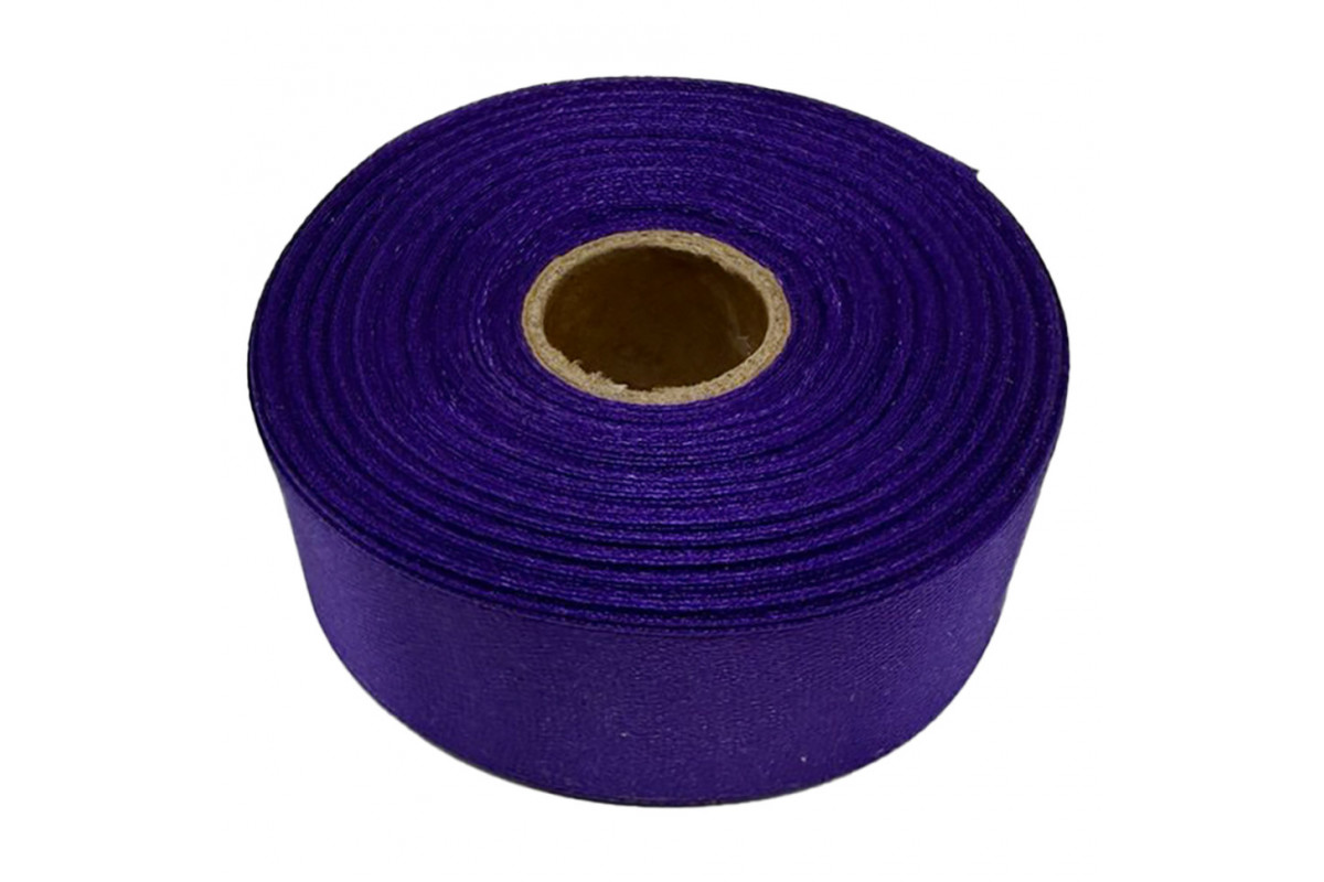 Атласна стрічка для рукоділля АБ-312, 2,5 см x 23 м, фіолетовий