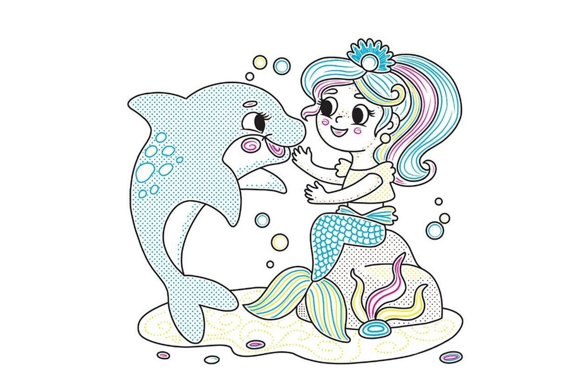 Детская книга-раскраска "В сказке" 1806011, 12 страниц