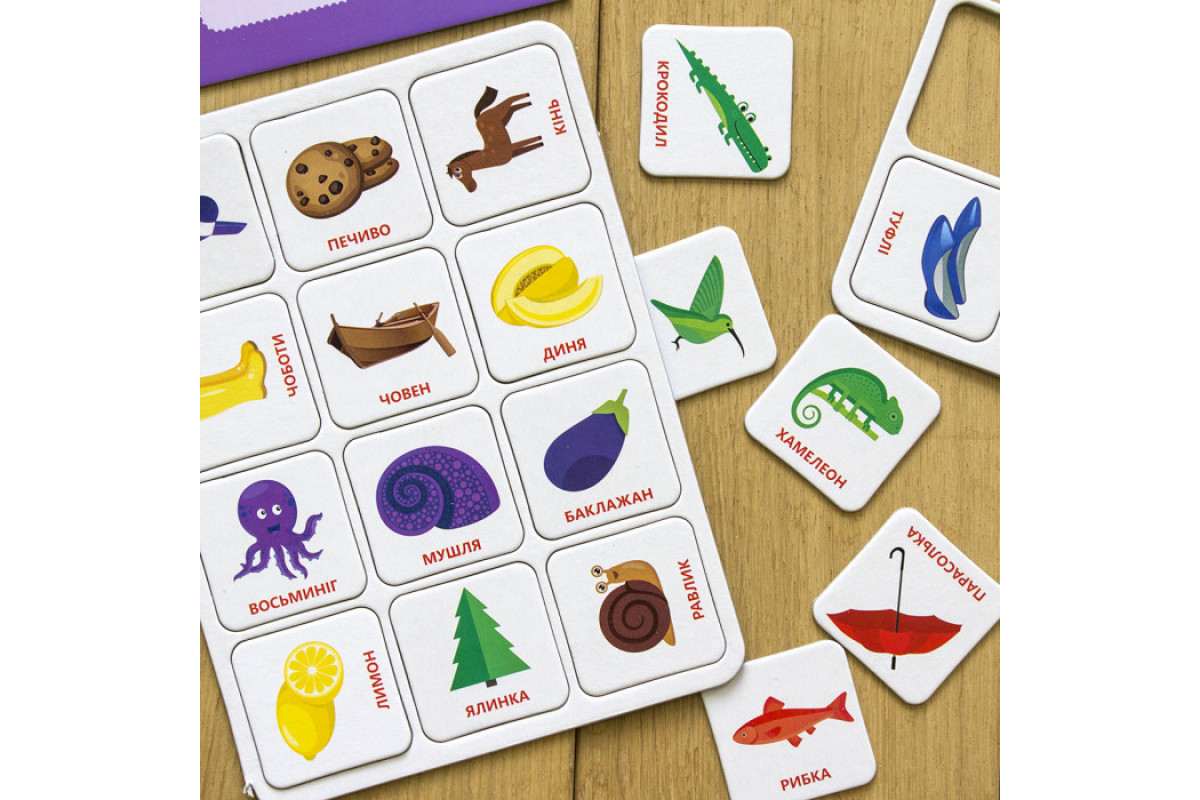 Дитячі логічні ігри "Вивчай кольори" 918001, 24 картки укр. мовою