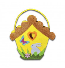 Набір для творчості "Зроби сам кошик з фетру Хатинка" 120106
