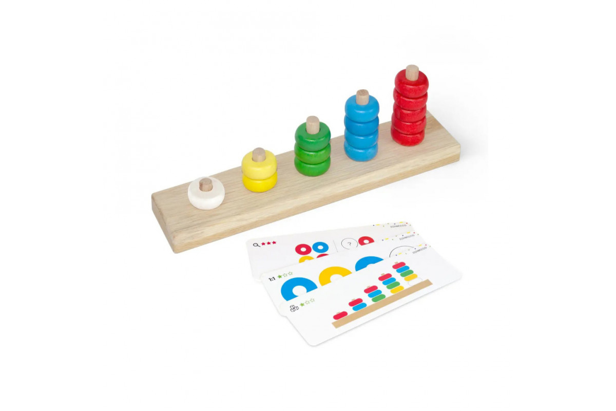 Детская развивающая игра "Пирамидка-считалочка" Igroteco 900439