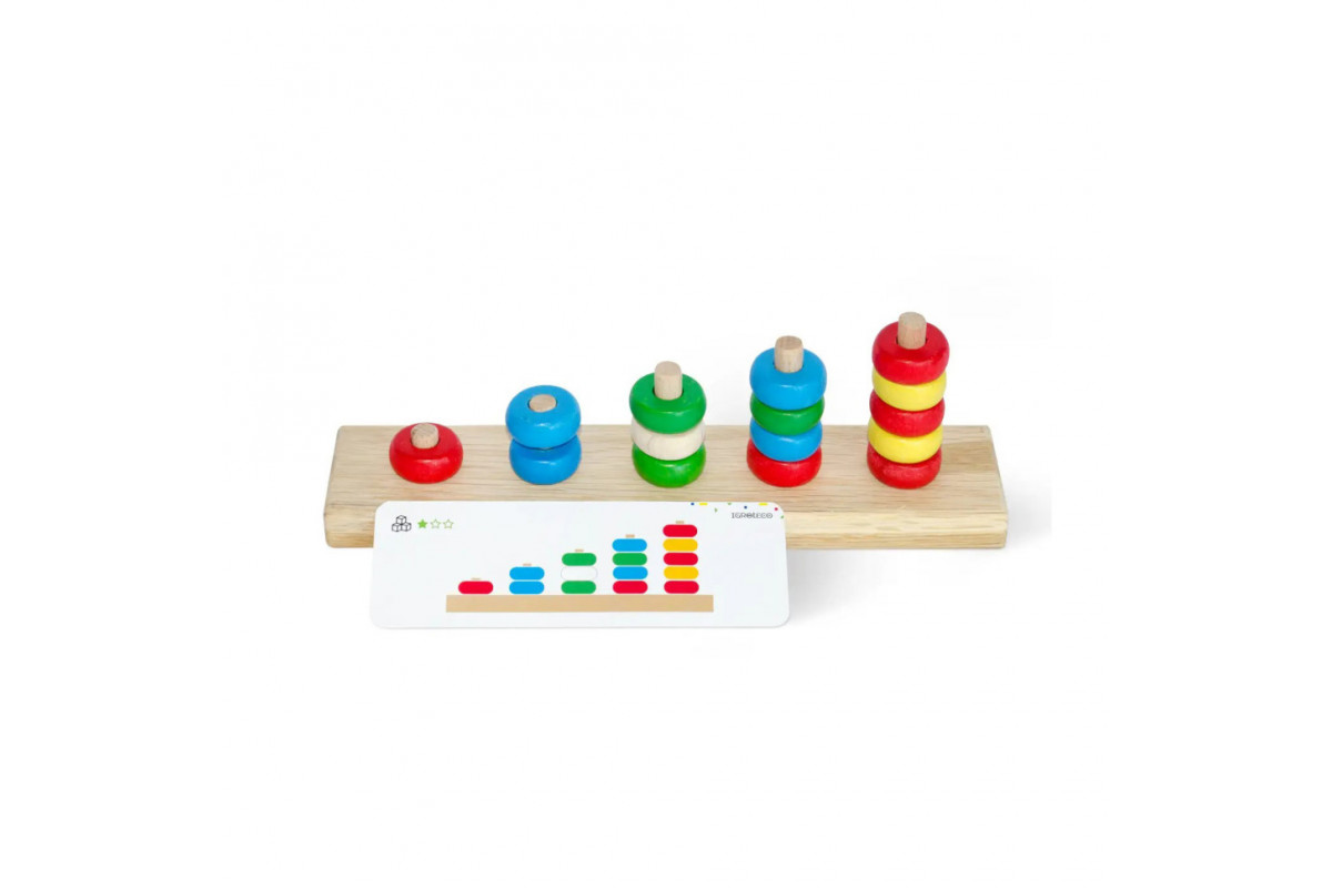 Детская развивающая игра "Пирамидка-считалочка" Igroteco 900439