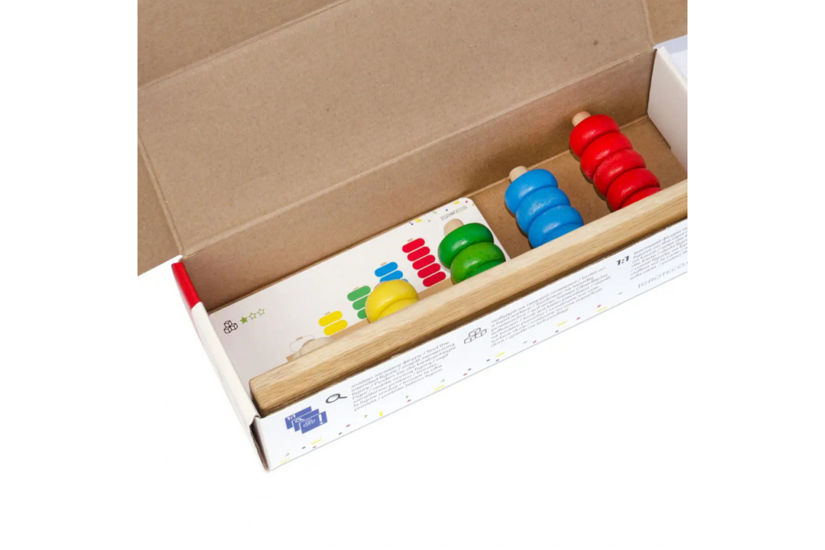 Детская развивающая игра "Пирамидка-считалочка" Igroteco 900439