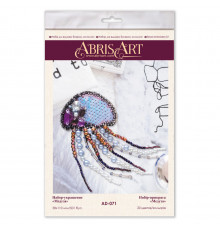 Набор для вышивки бисером украшения "Медуза" AD-071 на натуральном холсте