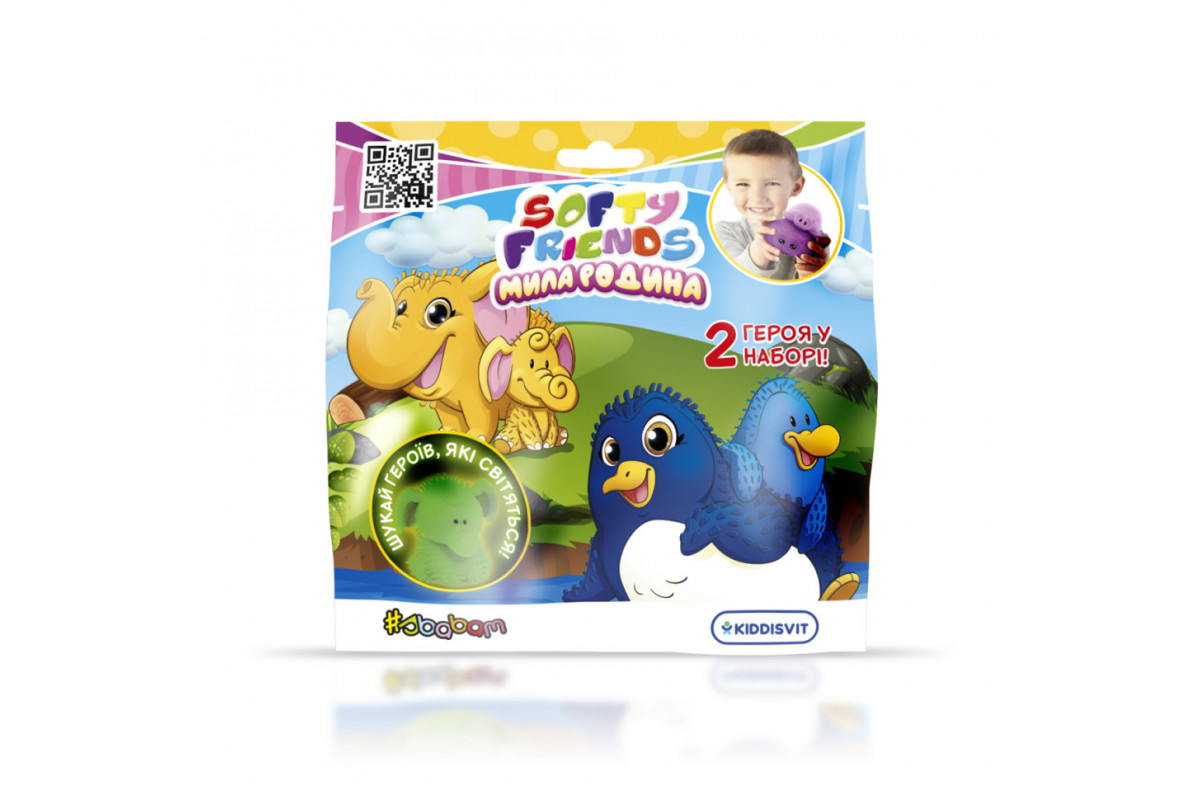 Стретч-іграшка у вигляді тварини Мила сім'я #sbabam 8/SC22 серія "Softy friends"