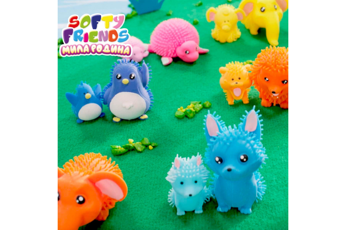 Стретч-іграшка у вигляді тварини Мила сім'я #sbabam 8/SC22 серія "Softy friends"