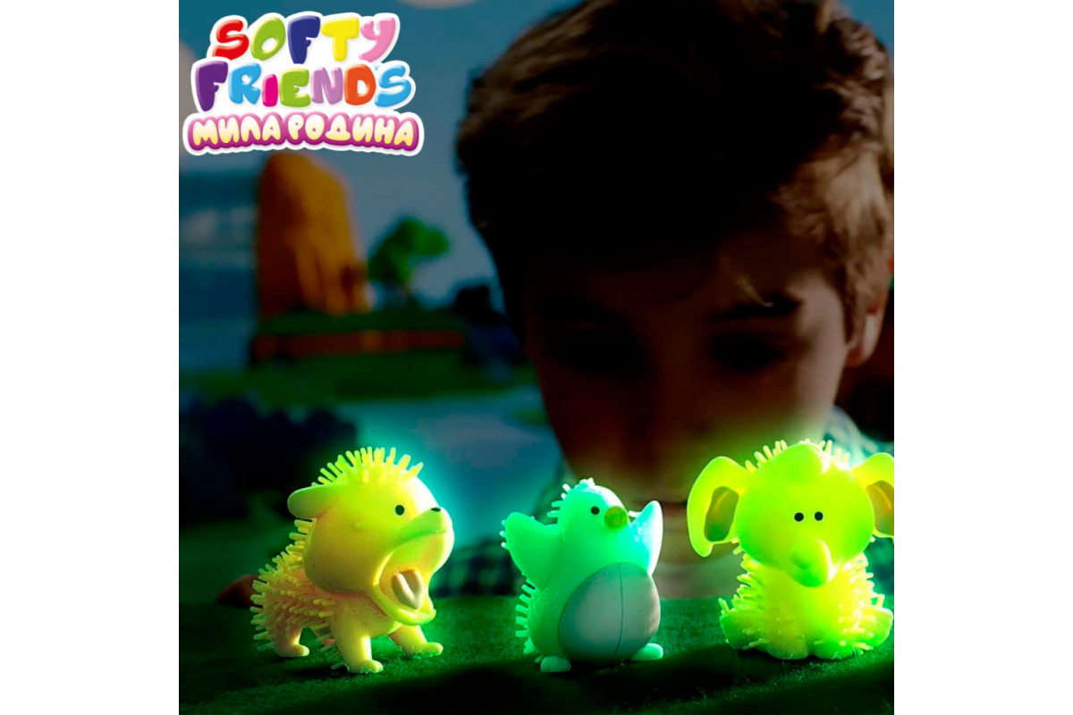 Стретч-іграшка у вигляді тварини Мила сім'я #sbabam 8/SC22 серія "Softy friends"