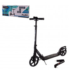 Самокат міський 2-х колісний SK206 (RL7T) ЧОРНИЙ колеса 200 мм PU, алюмінієвий