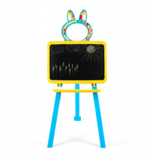 Детская доска для рисования магнитная 013777/1 Желто-голубая