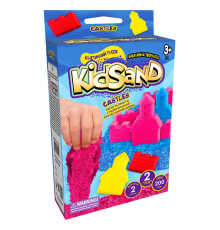 Кинетический песок KidSand KS-05, 200 г в наборе Синие замки