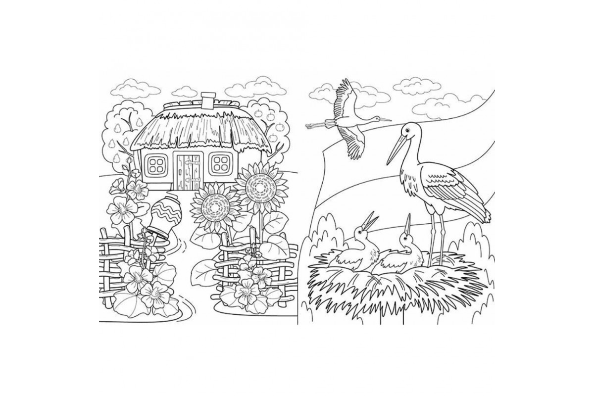 Велика книга розмальовок Україна 1736020, 64 сторінки