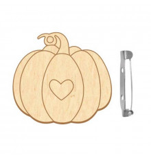 Заготовка броши для раскрашивания "Романтическая тыква" FDZB-100