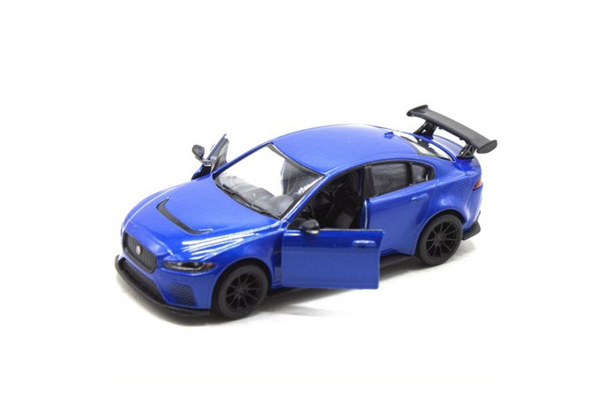 Машинка инерционная "Jaguar XE SV Project 8" KT5416W масштаб 1:36  Синий
