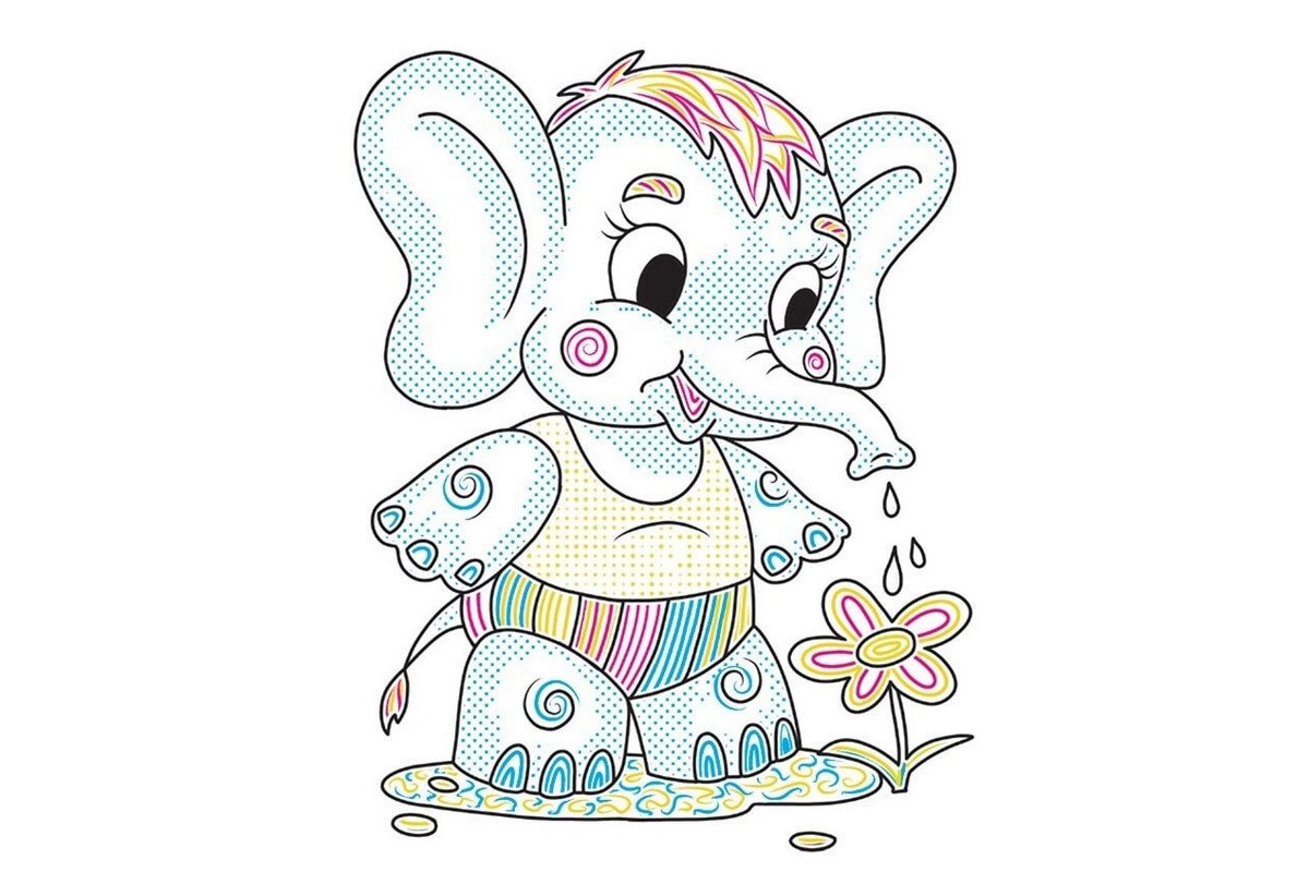 Детская книга-раскраска "В цветнике" 1806009, 12 страниц