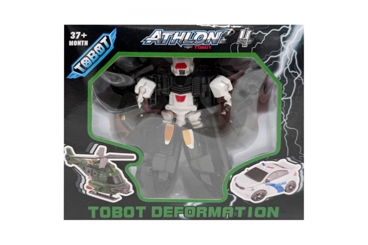 Машинка-трансформер "Tobot 2 в 1" 525-1(Black-1) пластик