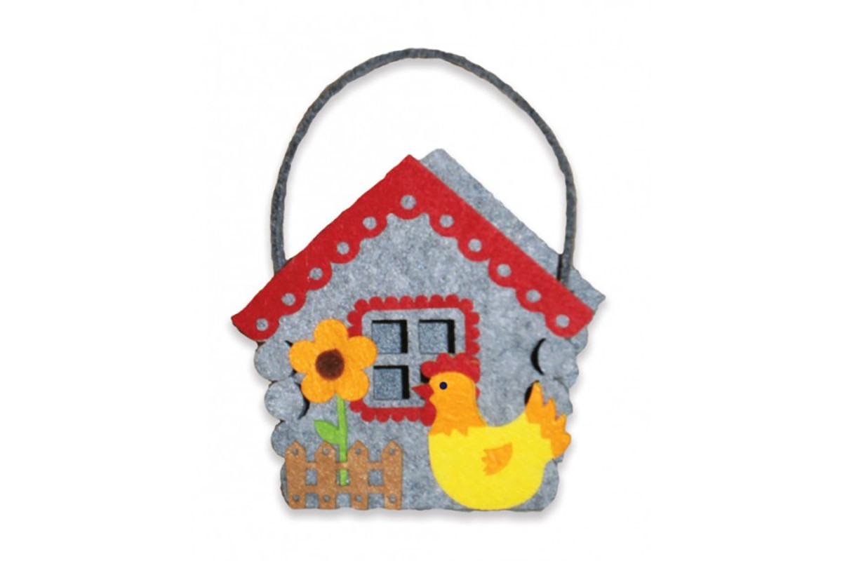 Набір для творчості "Зроби сам кошик з фетру Казковий будиночок" 120133