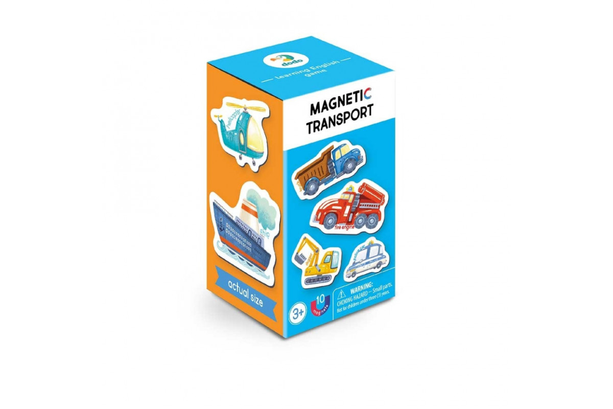 Набор магнитов "Виды транспорта" 200266, 10 элементов в комплекте