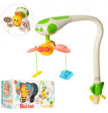 Детская карусель с подвесками на кроватку WS6805 с проектором неба