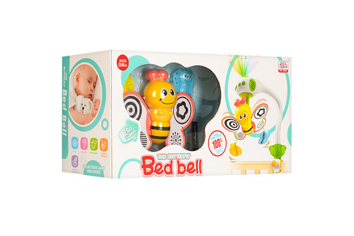 Дитяча карусель з підвісками на ліжечко WS6805 з проектором неба