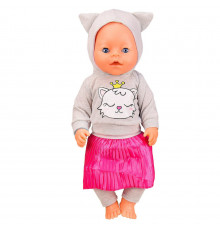 Детская кукла-пупс BL037 в зимней одежде, пустышка, горшок, бутылочка Вид 3