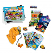 Настільна розвиваюча гра "Лото: транспорт" Ubumblebees (ПСФ082) PSF082, 52 фігурні фішки