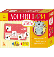 Детские логические игры "Подбирай по содержанию" 918003, 24 карточки на укр. языке
