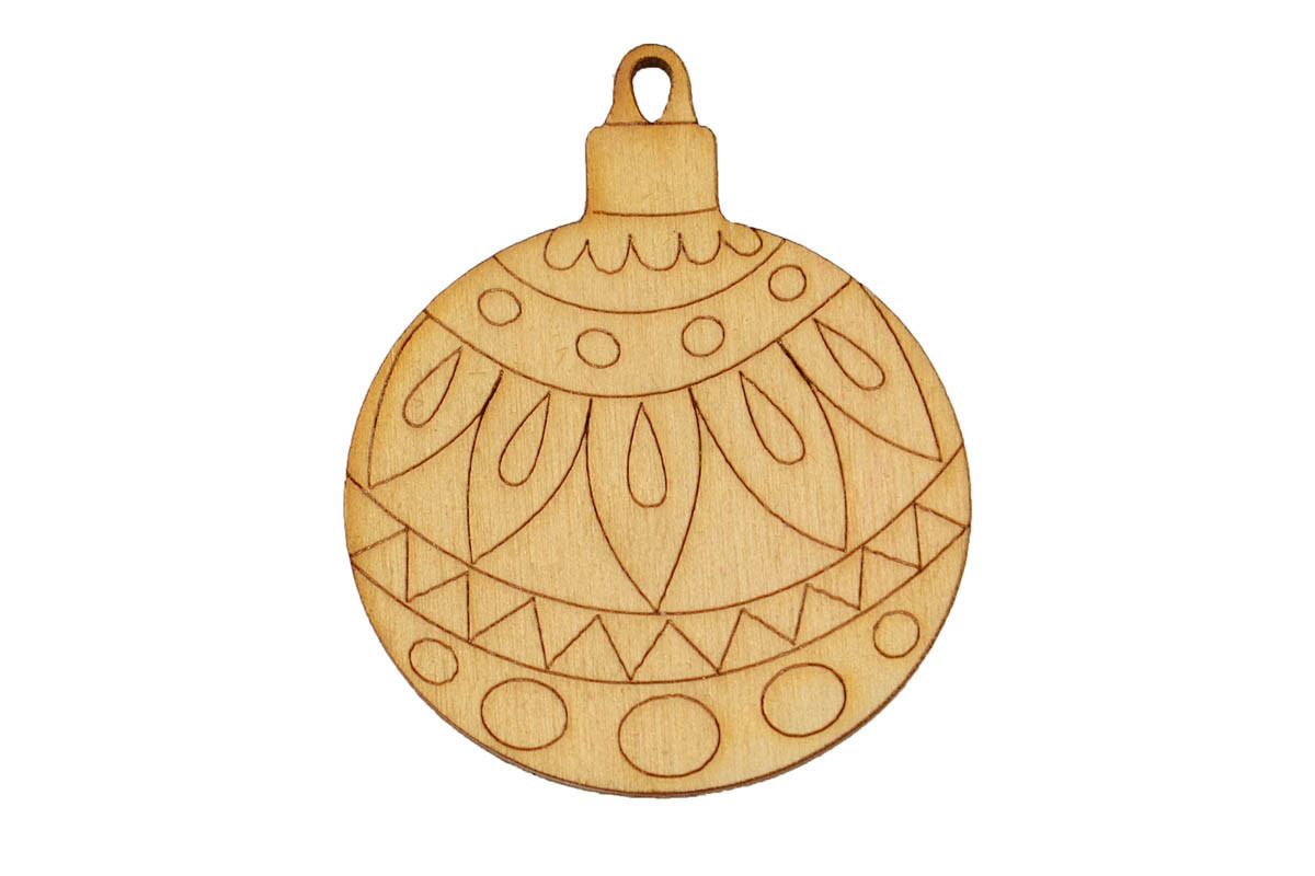 Набор для творчества новогодний Роспись акриловыми красками "Шар и елка" Умняшка НГ-002/4