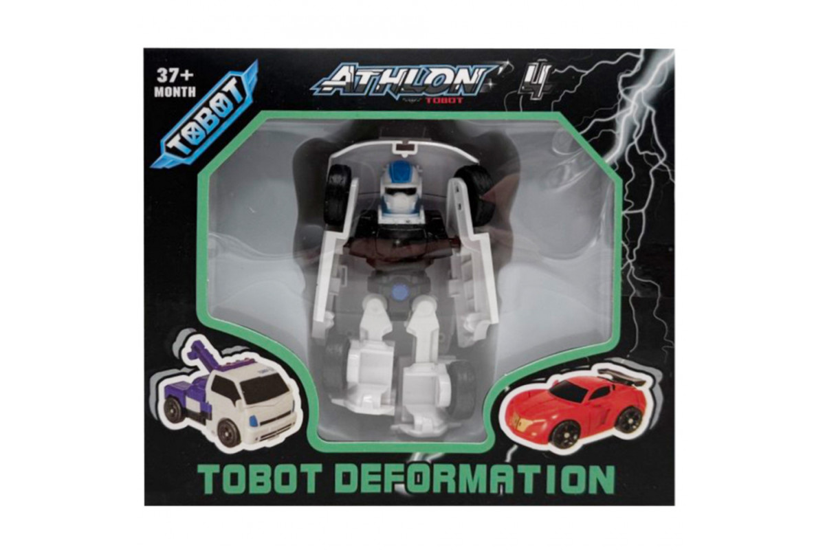 Машинка-трансформер "Tobot 2 в 1" 525-1(Black-2) пластик