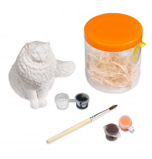 Дитячий набір для творчості розмальовка гіпсової фігурки "Котик" 30943